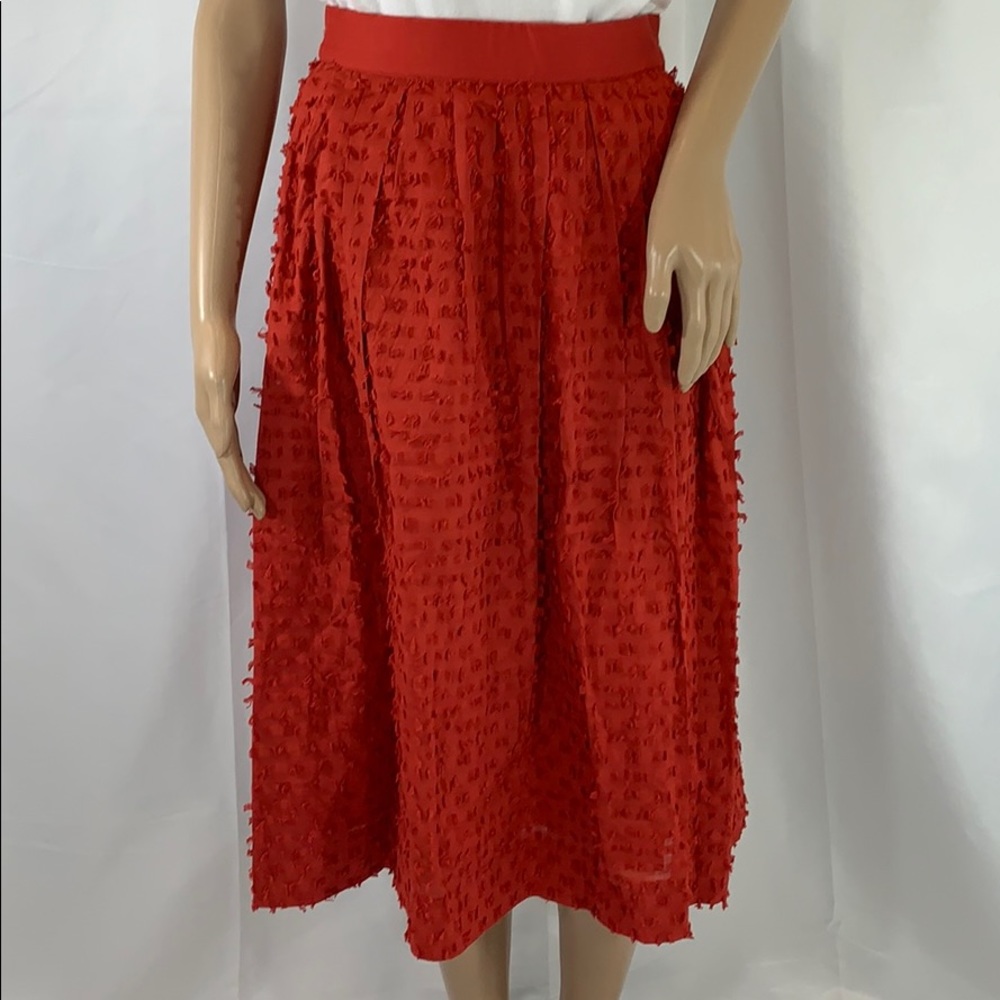 EUC, J.Crew, Cotton Clip-Dot Skirt, Size 10